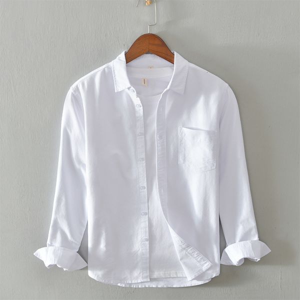 men's dress shirts oxford cotton shirt solid color single-breasted pocket decoration neat lines soft breathable autumn long-sleeved csd, White;black
men's dress shirts oxford cotton shirt solid color single-breasted pocket decoration neat lines soft breathable autumn long-sleeved csd, White;black