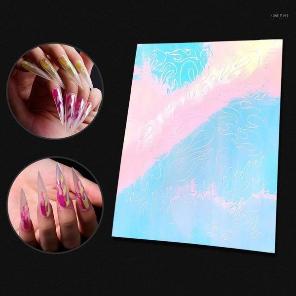 foil for nails fire nail stripe sky holographic stickers tape art thin laser silver sticker diy sticker1, Black
foil for nails fire nail stripe sky holographic stickers tape art thin laser silver sticker diy sticker1, Black