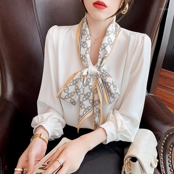 women's blouses & shirts elegant fashion women bow v-neck puff sleeve shirt spring office female casual work blouse blusas mujer with, White
women's blouses & shirts elegant fashion women bow v-neck puff sleeve shirt spring office female casual work blouse blusas mujer with, White