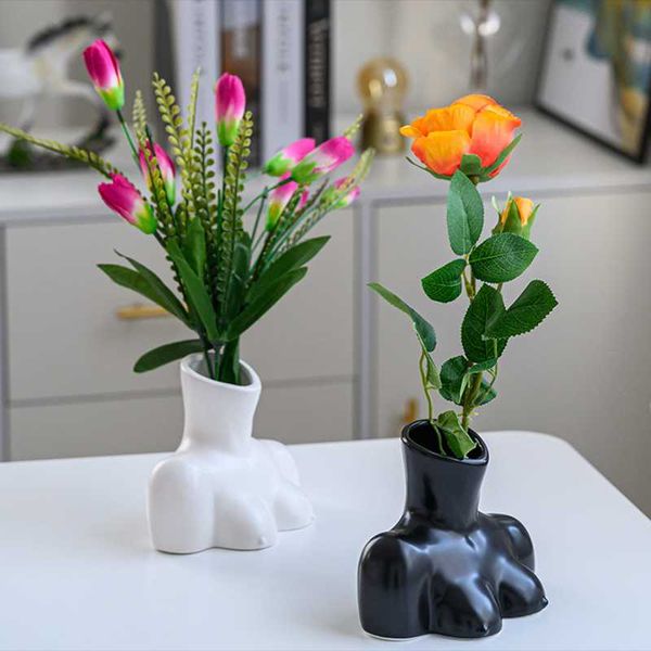 nordic literature and art black white ceramic vase female bust human body flower arrangement family decoration vases
nordic literature and art black white ceramic vase female bust human body flower arrangement family decoration vases