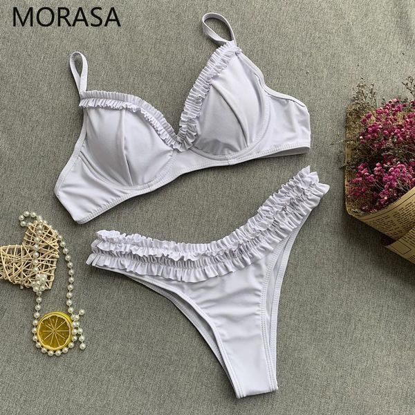 women's swimwear two piece bikini 2021 ladies ruffle brazilian biquini swim suits for women push up beachwear bathing suit monokini, White;black
women's swimwear two piece bikini 2021 ladies ruffle brazilian biquini swim suits for women push up beachwear bathing suit monokini, White;black