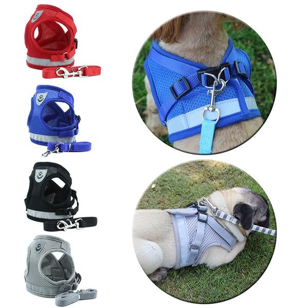 dog collars & leashes reflective harness 1pc small medium dogs vest pug pets supplies nylon for chihuahua mesh lead leash
dog collars & leashes reflective harness 1pc small medium dogs vest pug pets supplies nylon for chihuahua mesh lead leash