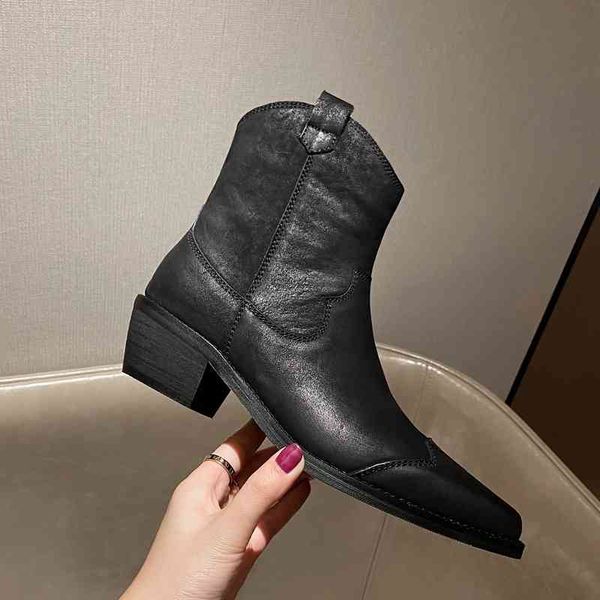 dress shoes retro western cowboy boots for women pointed toe women's brand embossing genuine leather ankle chunky wedges wplw, Black
dress shoes retro western cowboy boots for women pointed toe women's brand embossing genuine leather ankle chunky wedges wplw, Black