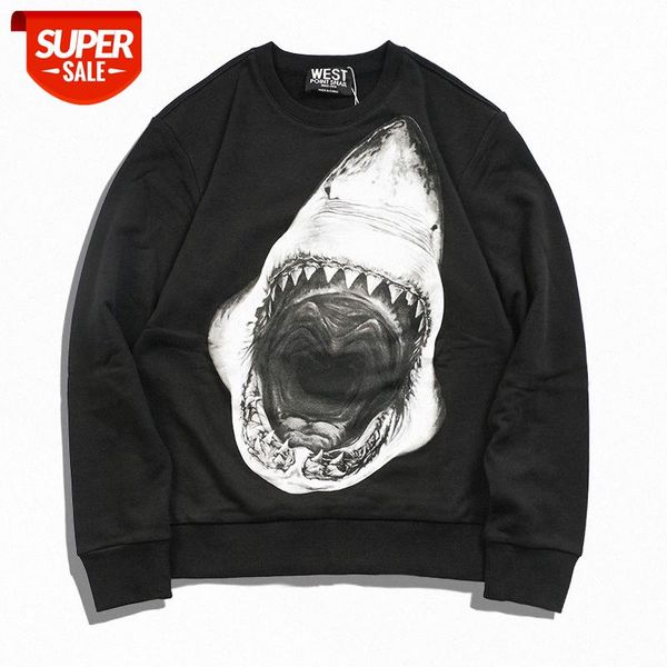 autumn and winter men's original printing black white big shark round neck long-sleeved sweater men women loose couple jacket #075x
autumn and winter men's original printing black white big shark round neck long-sleeved sweater men women loose couple jacket #075x
