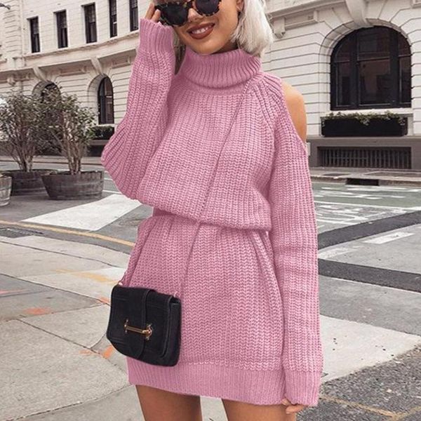 women's sweaters fashion off shoulder turtleneck sweater dress women autumn winter 2021 plus size casual long pullovers for female knit, White;black
women's sweaters fashion off shoulder turtleneck sweater dress women autumn winter 2021 plus size casual long pullovers for female knit, White;black