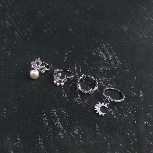 s925 sterling silver cross with pearl star moon pendant women's rings personality trend luxury jewelry monaco ring gift for girlfriend, Golden;silver
s925 sterling silver cross with pearl star moon pendant women's rings personality trend luxury jewelry monaco ring gift for girlfriend, Golden;silver