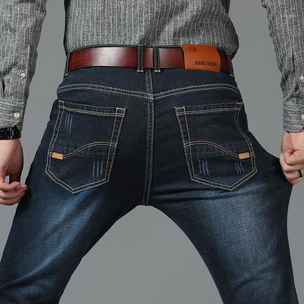 men's jeans high-quality slim-fit 2021 four seasons business casual fashion all-match denim trousers male brand loose pants, Blue
men's jeans high-quality slim-fit 2021 four seasons business casual fashion all-match denim trousers male brand loose pants, Blue
