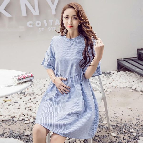 maternity dresses summer dress 2021 short-sleeved striped trumpet sleeves loose and thin plus size, White
maternity dresses summer dress 2021 short-sleeved striped trumpet sleeves loose and thin plus size, White