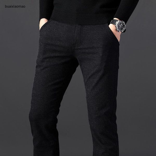 autumn winter pants men classic casual elastic long trousers male black cotton stripes straight work pant men's
autumn winter pants men classic casual elastic long trousers male black cotton stripes straight work pant men's