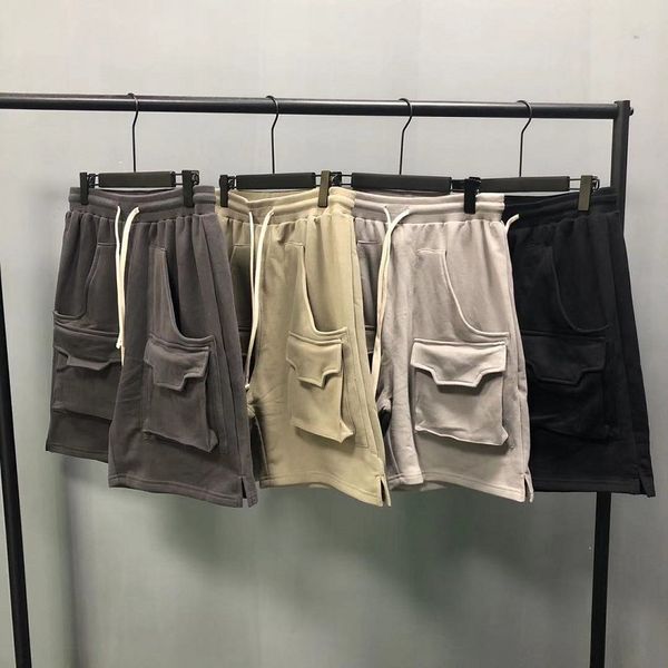 shorts 2021 summer functional multi pocket solid hip hop loose drawstring split street men's overalls, White;black
shorts 2021 summer functional multi pocket solid hip hop loose drawstring split street men's overalls, White;black