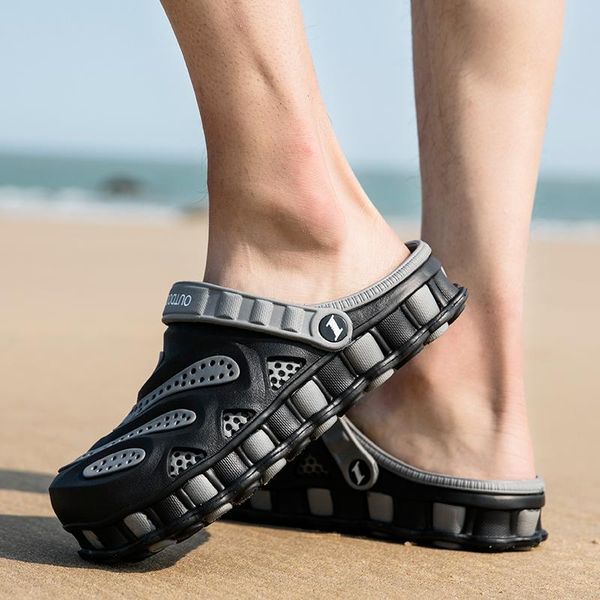 slippers couple sandals wood 2021 summer ripped shoes rubber men's garden outdoor beach flat large size, Black
slippers couple sandals wood 2021 summer ripped shoes rubber men's garden outdoor beach flat large size, Black