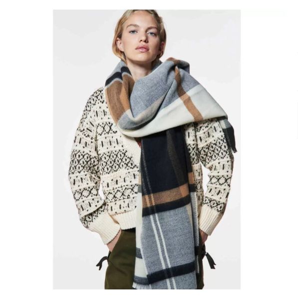 new home black blue woolen soft imitation cashmere plaid scarf women's autumn and winter long dual-purpose shawl bib, Blue;gray
new home black blue woolen soft imitation cashmere plaid scarf women's autumn and winter long dual-purpose shawl bib, Blue;gray