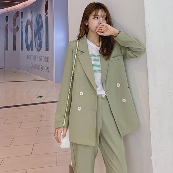 vintage light green women suits double breasted female pant blazer jacket & pencil casual 2 pieces set femme women's two piece pants, White
vintage light green women suits double breasted female pant blazer jacket & pencil casual 2 pieces set femme women's two piece pants, White