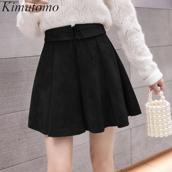 kimutomo women high waist pleated skirt spring autumn korea chic ladies solid lace up a-line outwear skirt casual 210521, Black
kimutomo women high waist pleated skirt spring autumn korea chic ladies solid lace up a-line outwear skirt casual 210521, Black