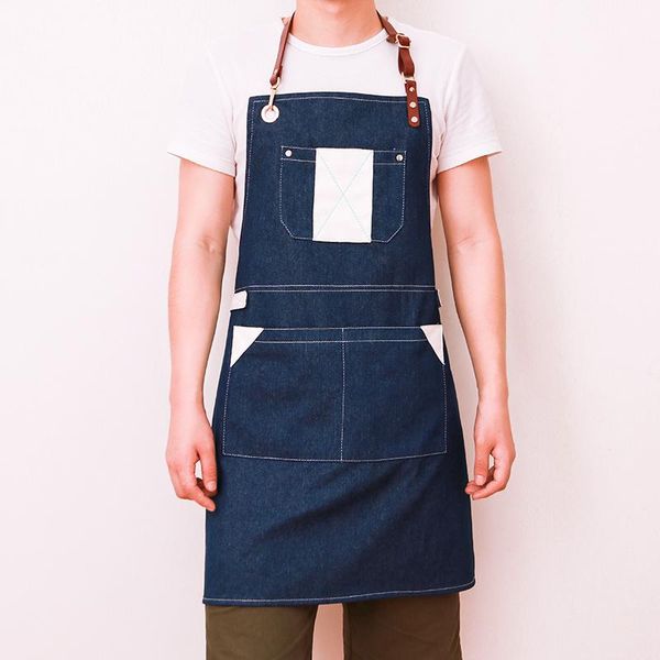 aprons apron denim milk tea shop cake barber men and women restaurant waiter work clothes fashion
aprons apron denim milk tea shop cake barber men and women restaurant waiter work clothes fashion
