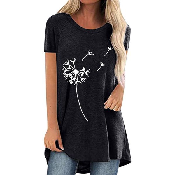 women's t-shirt dandelion printing t shirt fashion casual loose woman tshirts short sleeve o-neck plus size 2021 mujer camisetas, White
women's t-shirt dandelion printing t shirt fashion casual loose woman tshirts short sleeve o-neck plus size 2021 mujer camisetas, White