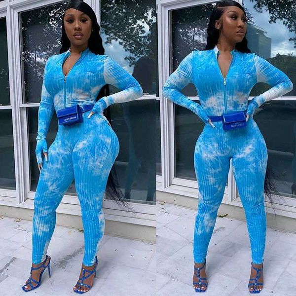 tie dye print elegance long sleeve front zipper bodycon jumpsuit pants club romper women plus size, Black;white
tie dye print elegance long sleeve front zipper bodycon jumpsuit pants club romper women plus size, Black;white