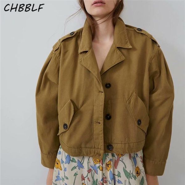 women's jackets chbblf women retro casual short jacket turn-down collar pockets buttons solid color outerwear fanshion loose chic a951, Black;brown
women's jackets chbblf women retro casual short jacket turn-down collar pockets buttons solid color outerwear fanshion loose chic a951, Black;brown
