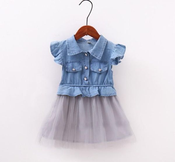 girl's dresses 0-2years 100% cotton baby jeans short sleeve lace dress ms0011, Red;yellow
girl's dresses 0-2years 100% cotton baby jeans short sleeve lace dress ms0011, Red;yellow