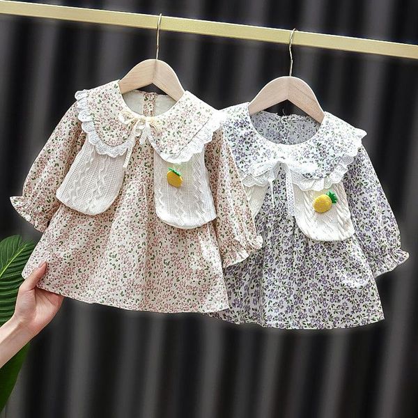 spring girls kids dress floral long sleeve children baby infants princess faux two pieces dresses autumn clothes vestidos girl's, Red;yellow
spring girls kids dress floral long sleeve children baby infants princess faux two pieces dresses autumn clothes vestidos girl's, Red;yellow