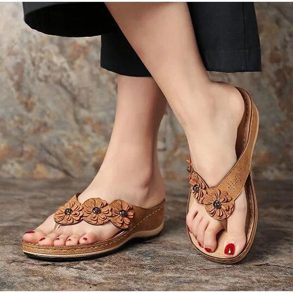 slippers summer women's shoes women retro fashion flip flops flowers ladies flat platform comfort woman sandals wedge casual, Black
slippers summer women's shoes women retro fashion flip flops flowers ladies flat platform comfort woman sandals wedge casual, Black