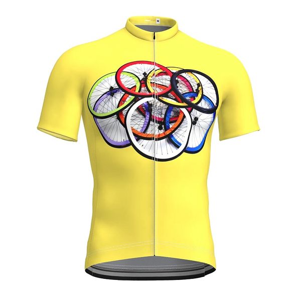 2021 men's short sleeve cycling jersey summer spandex yellow bike mountain, Black
2021 men's short sleeve cycling jersey summer spandex yellow bike mountain, Black