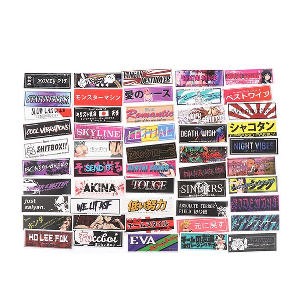 50Pcs Racing Stijl Jdm Sticker Voor Koffer Skateboard Laptop Koelkast Telefoon Auto Styling Sticker
50Pcs Racing Stijl Jdm Sticker Voor Koffer Skateboard Laptop Koelkast Telefoon Auto Styling Sticker