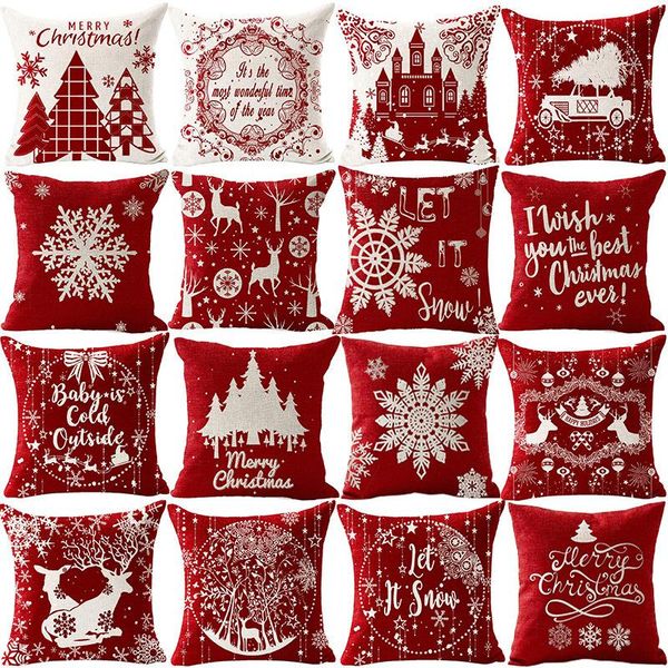 cushion/decorative pillow holiday christmas red case elk reindeer santa claus decorative cover letter printed linen throw pillows
cushion/decorative pillow holiday christmas red case elk reindeer santa claus decorative cover letter printed linen throw pillows
