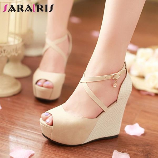 fashion lady high wedges buckle pearl sandals summer women peep toe platform solid shoes woman, Black
fashion lady high wedges buckle pearl sandals summer women peep toe platform solid shoes woman, Black
