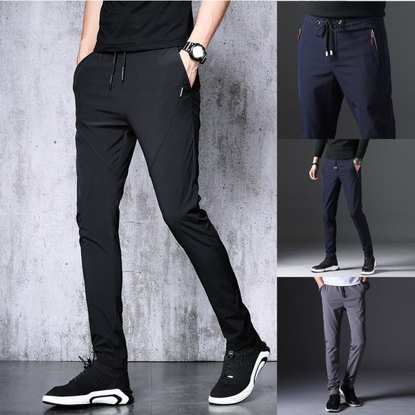 men's summer pants loose straight ice thin casual spring and autumn sports elastic quick drying, Black
men's summer pants loose straight ice thin casual spring and autumn sports elastic quick drying, Black