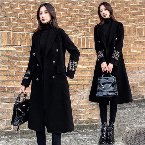 women's wool & blends fashion long jacket women 2021 spring jackets and coats outerwear black england style coat female
women's wool & blends fashion long jacket women 2021 spring jackets and coats outerwear black england style coat female