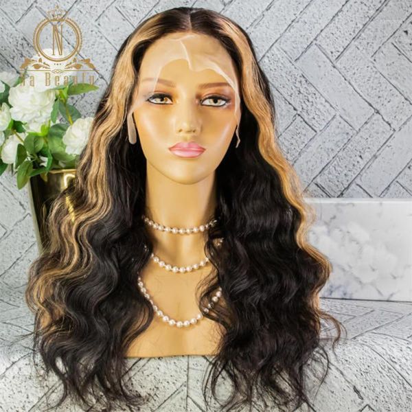 blonde highlight hd transparent lace front human hair wigs body wave ombre colored 13x4 for black women nabeauty1, Black;brown
blonde highlight hd transparent lace front human hair wigs body wave ombre colored 13x4 for black women nabeauty1, Black;brown