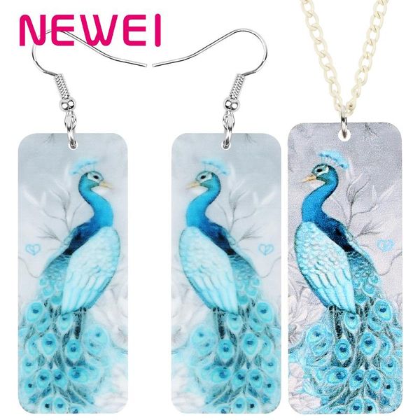 earrings & necklace ei acrylic rectangle blue peacock peafowl jewelry sets animal bird for women girls kids fashion accessories, Silver
earrings & necklace ei acrylic rectangle blue peacock peafowl jewelry sets animal bird for women girls kids fashion accessories, Silver