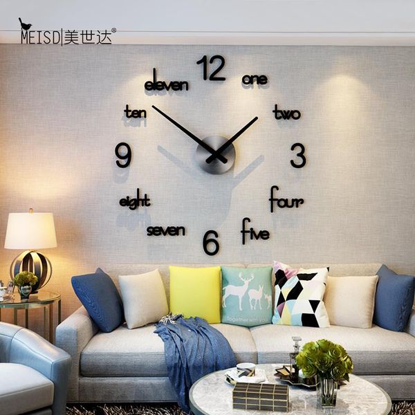 wall clocks large clock hanging creative watch acrylic black silent with stickers living room home decor ent
wall clocks large clock hanging creative watch acrylic black silent with stickers living room home decor ent