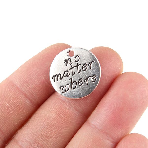 200pcs/lot no matter where tibetan silver beads charms fit bracelet alloy metal pendant jewelry making 20 mm 199 w2, Bronze;silver
200pcs/lot no matter where tibetan silver beads charms fit bracelet alloy metal pendant jewelry making 20 mm 199 w2, Bronze;silver