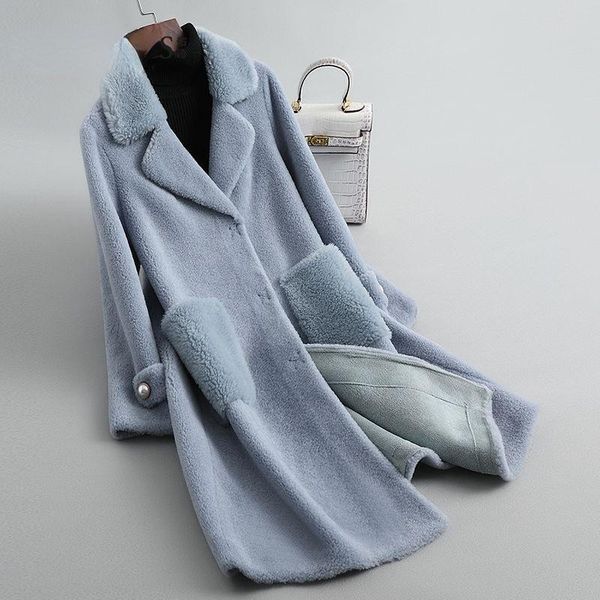 women's fur & faux winter clothes women real lamb coat female turndown collar single breasted warm natural sheep shearling jacket outwe, Black
women's fur & faux winter clothes women real lamb coat female turndown collar single breasted warm natural sheep shearling jacket outwe, Black