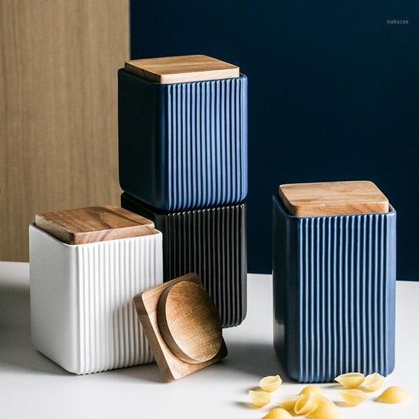 storage bottles & jars creative straight grain square household sealed pot kitchen miscellaneous ceramic tea
storage bottles & jars creative straight grain square household sealed pot kitchen miscellaneous ceramic tea