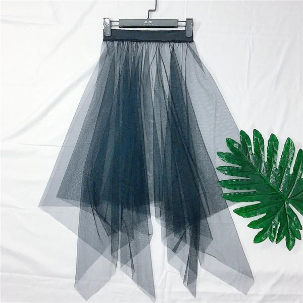 skirts 2021 high waist casual elegant transparent solid mesh asymmetry women spring summer see through cover ups long midi, Black
skirts 2021 high waist casual elegant transparent solid mesh asymmetry women spring summer see through cover ups long midi, Black