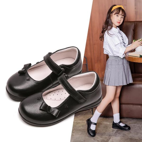 dolakids girls' black show shoes spring and autumn leather princess single soft soles primary school flat, Black;grey
dolakids girls' black show shoes spring and autumn leather princess single soft soles primary school flat, Black;grey