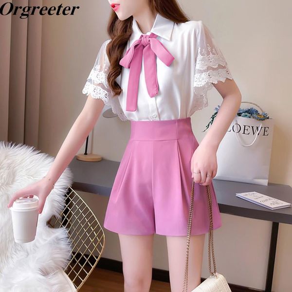 women's tracksuits temperament sweet ladies lace stitching flare sleeve bow tie and high waist wide leg shorts two-piece pants suit fem, Gray
women's tracksuits temperament sweet ladies lace stitching flare sleeve bow tie and high waist wide leg shorts two-piece pants suit fem, Gray
