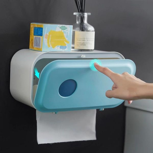 toilet paper holders multifunctional semi-automatic holder waterproof roll garbage bag storage box bathroom accessories
toilet paper holders multifunctional semi-automatic holder waterproof roll garbage bag storage box bathroom accessories
