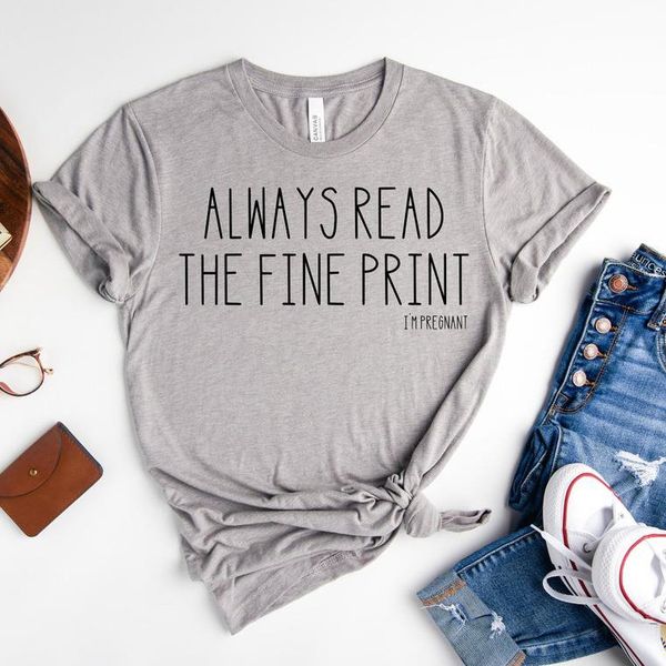always read the fine print tee funny letter printing hipster female casual o-neck t-shirt women punk comfort shirt women's, White
always read the fine print tee funny letter printing hipster female casual o-neck t-shirt women punk comfort shirt women's, White