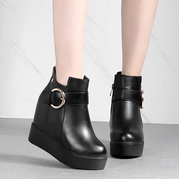 boots platform snow women winter wedges ankle fashion female thick plush super warm waterproof booties 34-41, Black
boots platform snow women winter wedges ankle fashion female thick plush super warm waterproof booties 34-41, Black