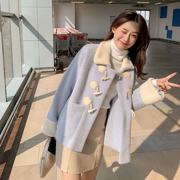 women's fur & faux women casual winter imitation velvet mink fur coats only warm lady breasted short female loose coat 46b8, Black
women's fur & faux women casual winter imitation velvet mink fur coats only warm lady breasted short female loose coat 46b8, Black