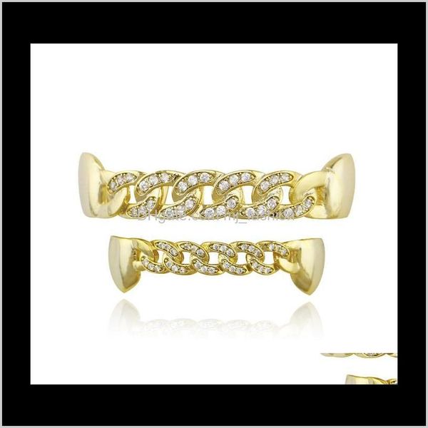 grillz, drop delivery 2021 hip hop hollow chain grillz real gold plated diamonds dental grills rapper body jewelry two colors golden sier wh, Black
grillz, drop delivery 2021 hip hop hollow chain grillz real gold plated diamonds dental grills rapper body jewelry two colors golden sier wh, Black