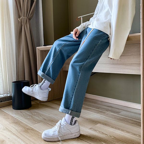 spring mens loose wide leg jeans pants straight new fashion casual cowboy mans 2021 korean streetwear trousers 5 colors 3xl, Blue
spring mens loose wide leg jeans pants straight new fashion casual cowboy mans 2021 korean streetwear trousers 5 colors 3xl, Blue
