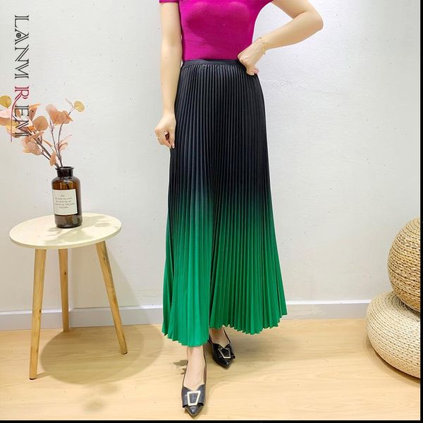 pleated gradient a line ankle women skirt length autumn loose large size elastic waist office lady slimming 2a136, Black
pleated gradient a line ankle women skirt length autumn loose large size elastic waist office lady slimming 2a136, Black