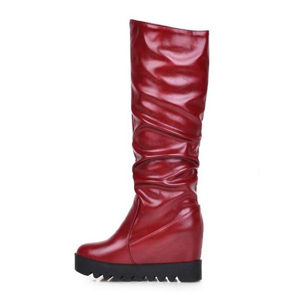 boots fanyuan women knee high warm fur platform pleated winter fashion shoes footwear size 33-43, Black
boots fanyuan women knee high warm fur platform pleated winter fashion shoes footwear size 33-43, Black