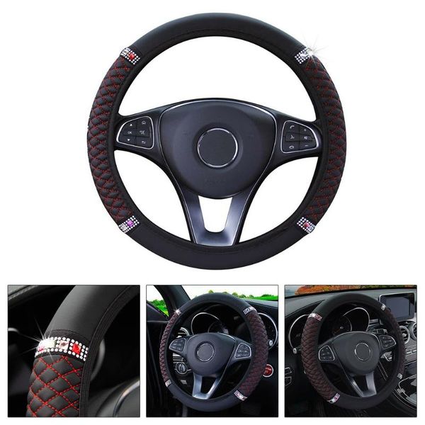 steering wheel covers 1 x cover 15''/37-38cm accessories car diamond pu leather
steering wheel covers 1 x cover 15''/37-38cm accessories car diamond pu leather