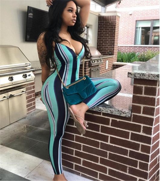 sleeveless strap striped womens romper bodycon slim backless summer casual trousers, Black;white
sleeveless strap striped womens romper bodycon slim backless summer casual trousers, Black;white